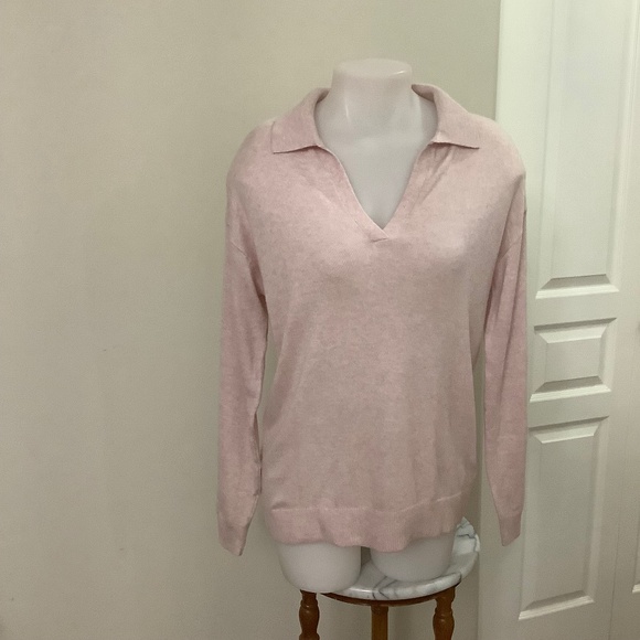 Reitmans Cashmere blend pink sweater Large 38 bust Excellent condition - Picture 1 of 11